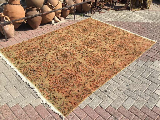 Handmade Turkish Oushak Rug 260cm x 197cm Antique Style