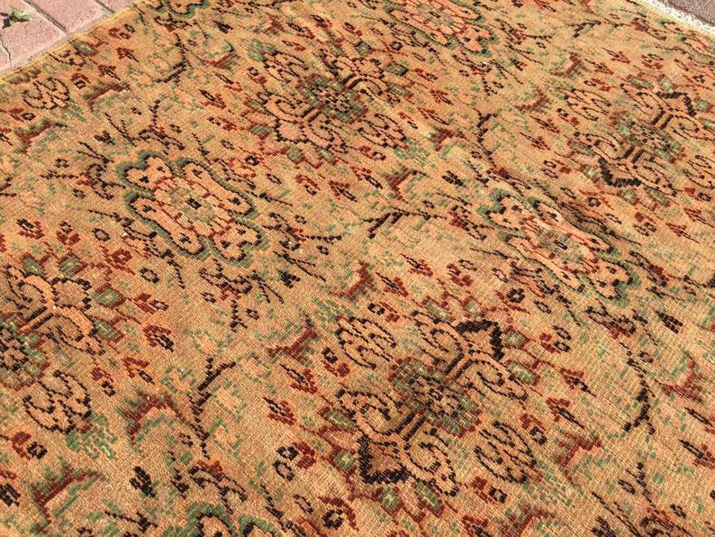Handmade Turkish Oushak Rug 260cm x 197cm Antique Style