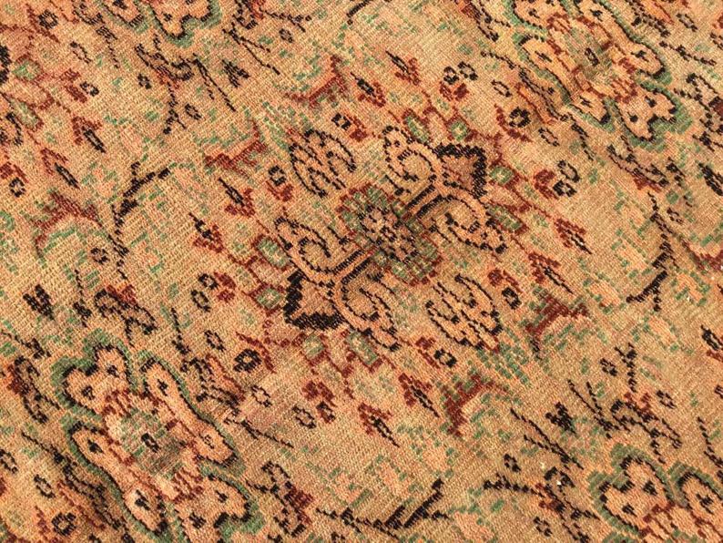 Handmade Turkish Oushak Rug 260cm x 197cm Antique Style