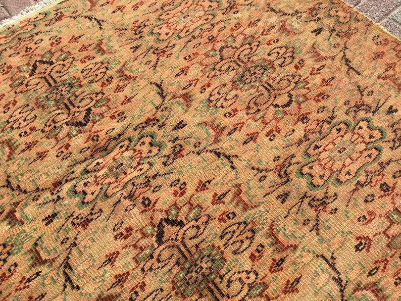 Handmade Turkish Oushak Rug 260cm x 197cm Antique Style