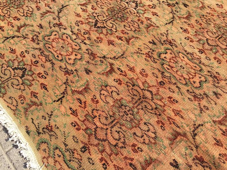 Handmade Turkish Oushak Rug 260cm x 197cm Antique Style