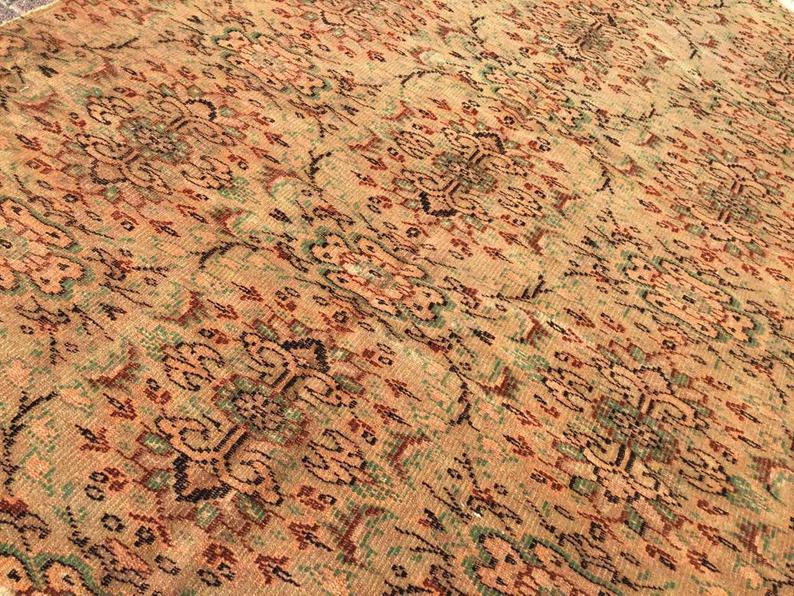 Handmade Turkish Oushak Rug 260cm x 197cm Antique Style