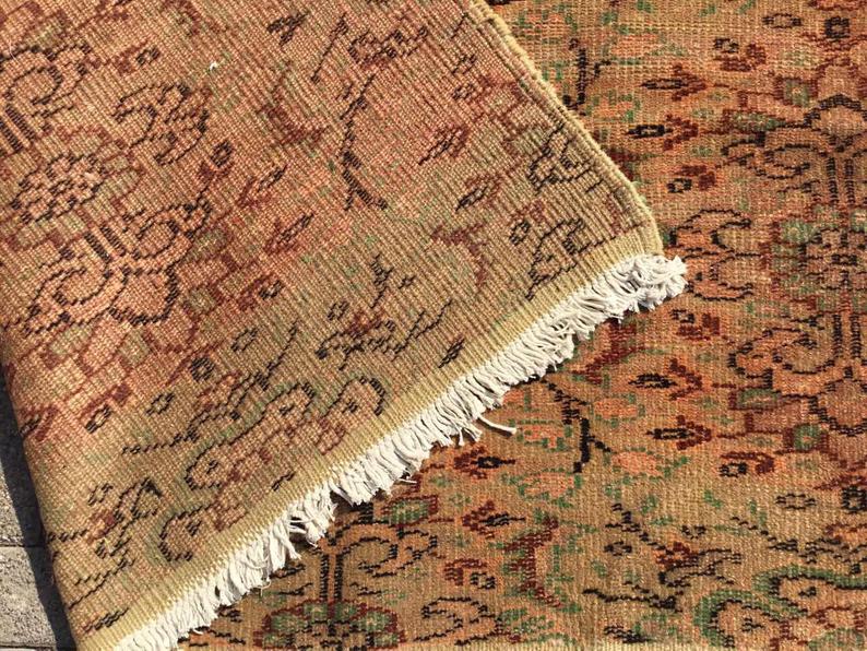 Handmade Turkish Oushak Rug 260cm x 197cm Antique Style
