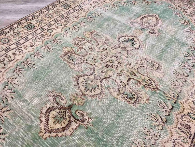 Handmade Turkish Oushak Rug 276cm x 184cm