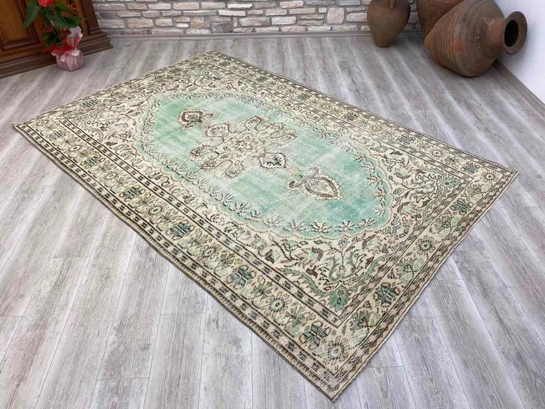 Handmade Turkish Oushak Rug 276cm x 184cm