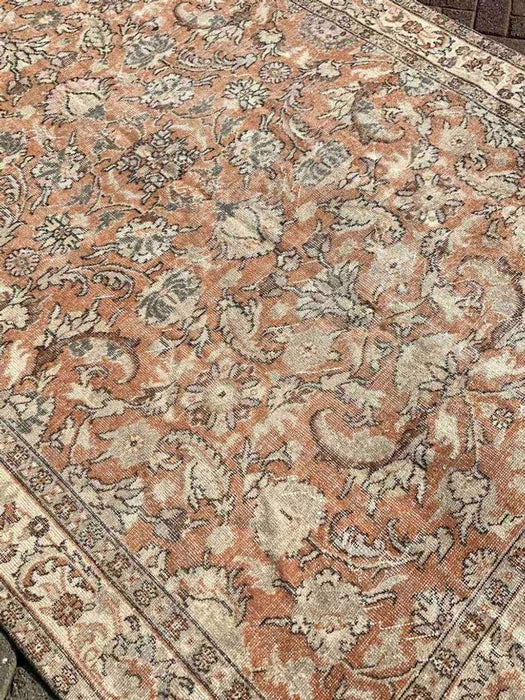 Handmade Turkish Oushak Rug 294cm x 191cm Antique Collectible