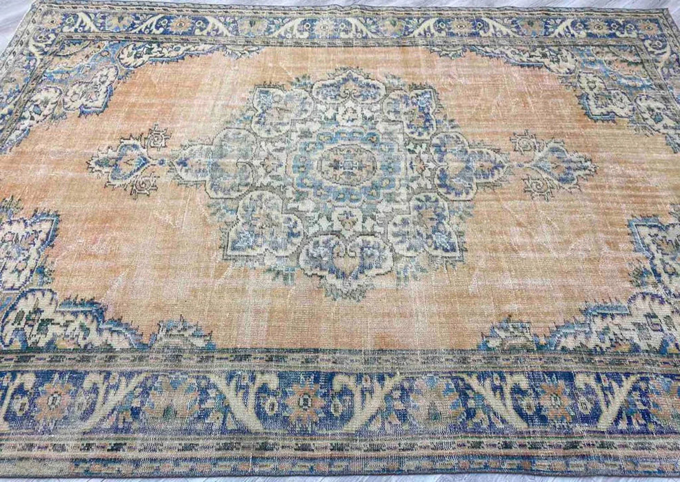 Handmade Turkish Oushak Rug 300cm x 212cm Antiques