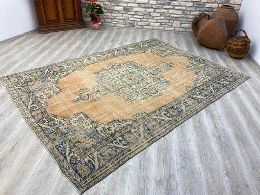Handmade Turkish Oushak Rug 300cm x 212cm Antiques