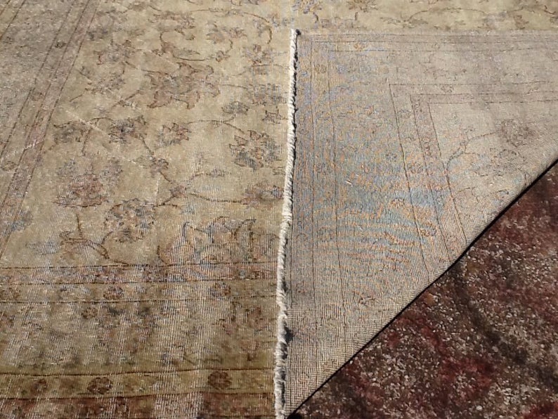 Handmade Turkish Oushak Rug 310cm x 228cm Antique Design