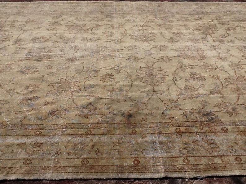 Handmade Turkish Oushak Rug 310cm x 228cm Antique Design