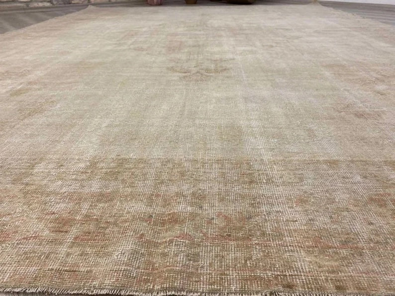 Handmade Turkish Oushak Rug 372cm x 268cm