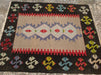 Handmade Vintage Kilim Rug 103cm x 87cm Wool from Turkey