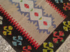 Handmade Vintage Kilim Rug 103cm x 87cm Wool from Turkey