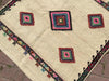 Handmade Vintage Kilim Rug 103cm x 94cm Unique Design
