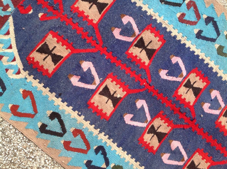 Handmade Vintage Kilim Rug 110cm x 77cm Wool