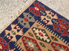 Handmade Vintage Kilim Rug 114cm x 91cm Wool Cotton