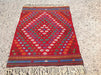 Handmade Vintage Kilim Rug 119cm x 88cm Wool Cotton
