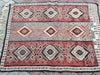 Handmade Vintage Kilim Rug 130cm x 101cm Unique Design