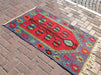 Handmade Vintage Kilim Rug 131cm x 94cm Unique Design