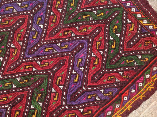 Handmade Vintage Kilim Rug 132cm x 99cm Turkish Wool
