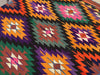Handmade Vintage Kilim Rug 138cm x 104cm Central Turkey