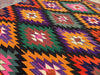 Handmade Vintage Kilim Rug 138cm x 104cm Central Turkey