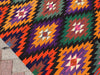 Handmade Vintage Kilim Rug 138cm x 104cm Central Turkey