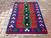 Handmade Vintage Kilim Rug 139cm X 92cm Unique Design