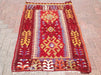 Handmade Vintage Kilim Rug 144cm x 99cm Unique Design