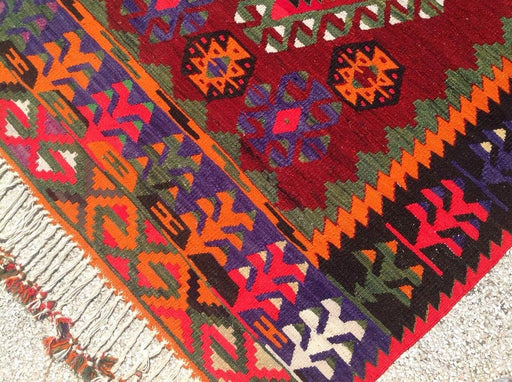 Handmade Vintage Kilim Rug 150 cm x 119 cm Central Turkey