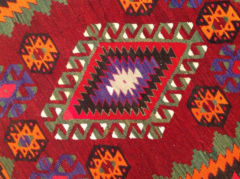 Handmade Vintage Kilim Rug 150 cm x 119 cm Central Turkey