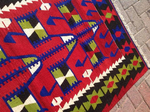 Handmade Vintage Kilim Rug 152 cm x 97 cm Wool 049