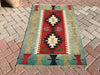 Handmade Vintage Kilim Rug 155cm x 110cm Unique Design