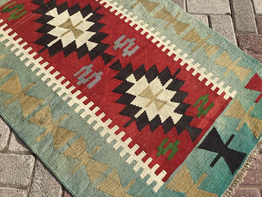 Handmade Vintage Kilim Rug 155cm x 110cm Unique Design
