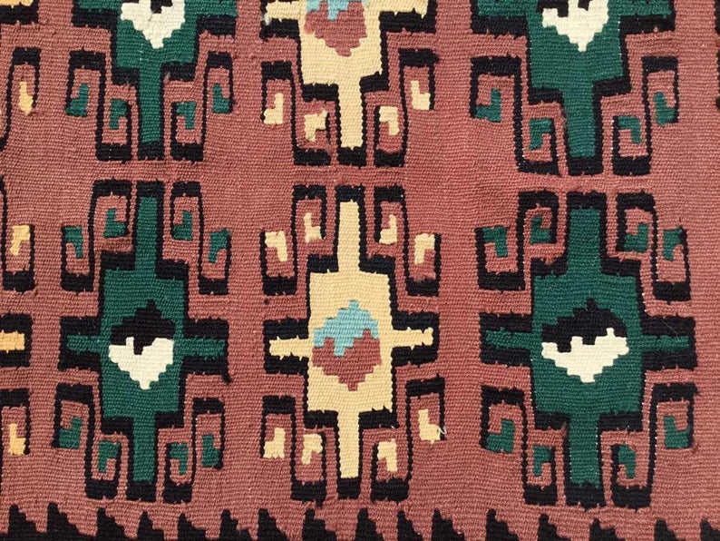 Handmade Vintage Kilim Rug 162cm x 90cm Wool