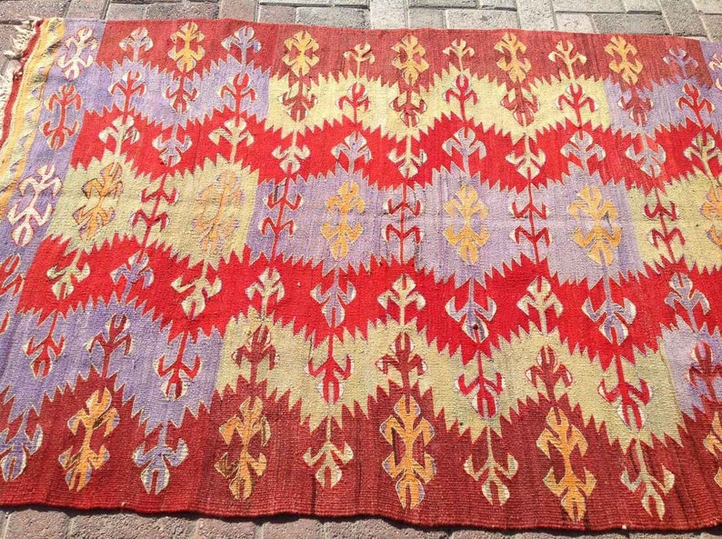 Handmade Vintage Kilim Rug 180cm x 127cm