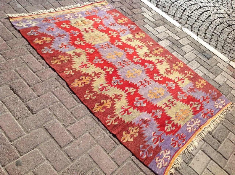 Handmade Vintage Kilim Rug 180cm x 127cm