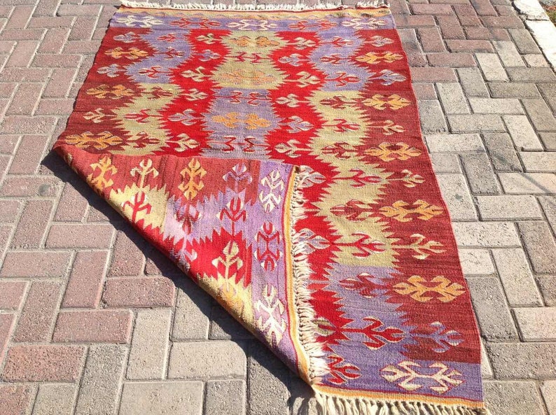 Handmade Vintage Kilim Rug 180cm x 127cm