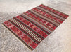 Handmade Vintage Kilim Rug 203 cm x 139 cm Striped Design