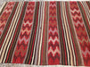 Handmade Vintage Kilim Rug 203 cm x 139 cm Striped Design