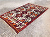 Handmade Vintage Kilim Rug 254cm x 157cm Striped Design