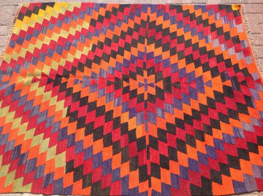 Handmade Vintage Kilim Rug 86cm x 61cm Unique Design