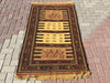 Handmade Vintage Sumac Kilim Rug 170cm x 104cm #718