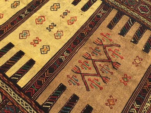 Handmade Vintage Sumac Kilim Rug 170cm x 104cm #718