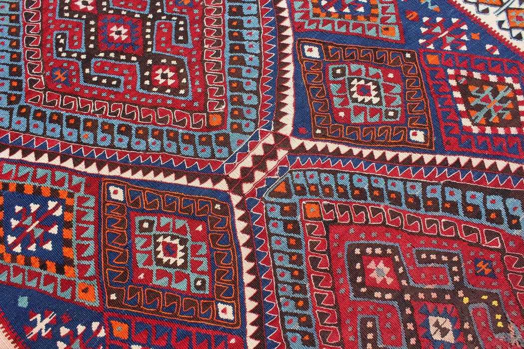 Tappeto Kilim turco vintage fatto a mano 160 cm x 220 cm