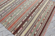 Handmade Vintage Turkish Kilim Rug 184 x 355 cm