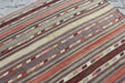 Handmade Vintage Turkish Kilim Rug 184 x 355 cm