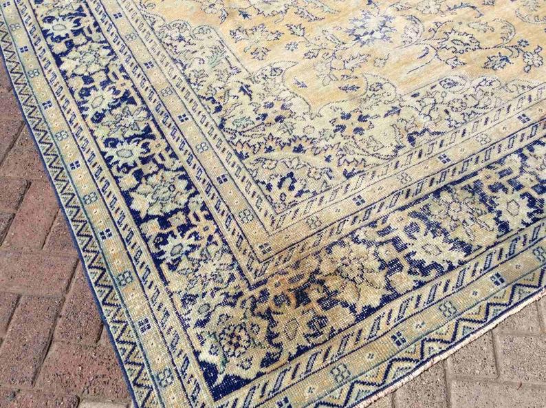Handmade Vintage Turkish Oushak Area Rug 362cm x 290cm