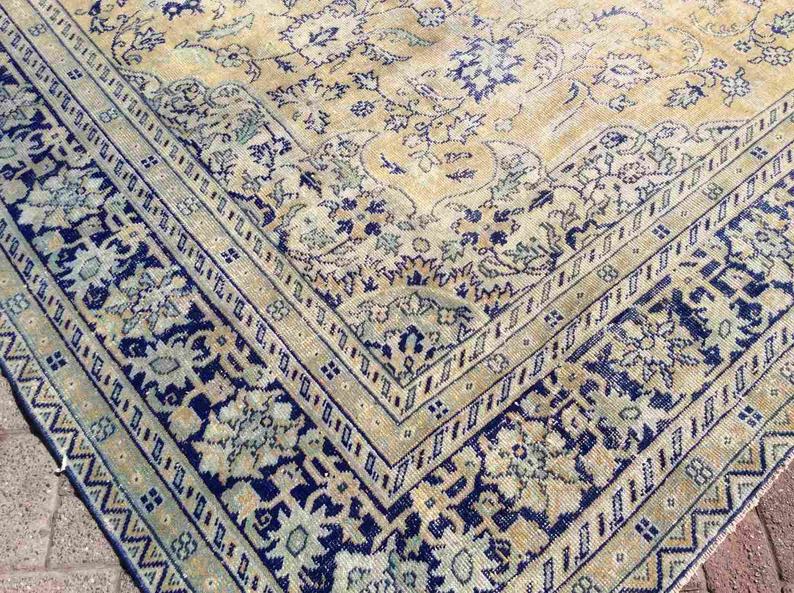 Handmade Vintage Turkish Oushak Area Rug 362cm x 290cm