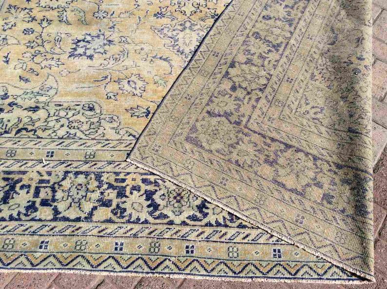 Handmade Vintage Turkish Oushak Area Rug 362cm x 290cm